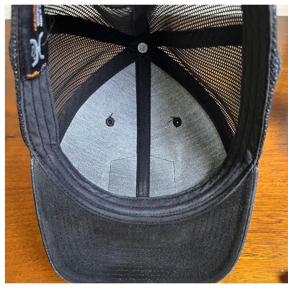 Hooey Punchy Trucker Hat Black Snapback Rodeo Western Cowboy Cap OSFA